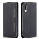 L-FADNUT for Samsung A71 Phone Case Flip Wallet Case with Card Holder for Samsung A71 Leather Shockproof Women Girls Men Wallet Case for Samsung Galaxy A71 Black