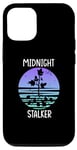 Coque pour iPhone 13 Coucher de soleil rétro avec fermier de pommes de terre amusant Midnight Stalker