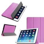 Etui Apple iPad Air 2 (iPad 6) (Wifi/4G/LTE) Smartcover pliable violet Cuir Style avec stand - Housse coque de protection nouvel Apple iPad Air 6 violette - accessoires tablette pochette XEPTIO : Exceptional Smart case !