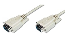 Digitus AK-310100-018-E VGA-kabel 1,8 m VGA (D-Sub) Beige