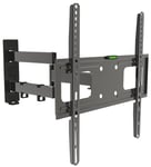 My Wall H26-1L Fully Movable TV Wall Mount for 32-55 Inch TVs, Maximum Load 50 kg, Swivel, Tilt, VESA Max. 400 x 400, TV Mount with Cable Management