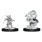 Critical Role Unpainted Miniatures: Goblin Sorceror and Rogue Female (2)
