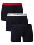 Tommy Hilfiger3 Pack Signature Cotton Essentials Boxer Briefs - Black (Black/White/Red)