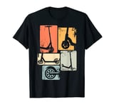 Scooter Stunt Retro Style Scooter Boys Kids T-Shirt