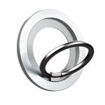 Magnetisk mobiltelefonringhållare - Magnetisk ringhållare, magnet ringgrepp（silver）