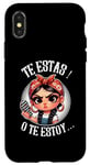 Coque pour iPhone X/XS Te estas! o te estoy-Spanish Chancla- Sarcastic espagnol Mom