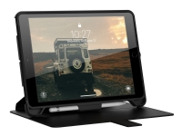 UAG Case for iPad 10.2-in (9/8/7 Gen, 2021/2020/2019) - Scout w/ Folio Black - Flipomslag til tablet - 10.2 - for Apple 10.2-inch iPad (7. generatio