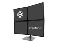Ergotron Ds100 Quad-Monitor Desk Stand - Ställ - För 4 Lcd-Bildskärmar - Aluminium, Stål - Svart - Skärmstorlek: Upp Till 24 Tum - Skrivbord