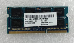 HP Envy 14T 1100 14 4 GB DDR3 PC3 RAM Memory SO-DIMM 599092-001 10600S Used