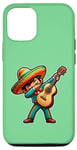 Coque pour iPhone 14 Pro Mariachi Costume Cinco de Mayo avec guitare pour enfant