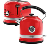 ARIETE Moderna ARPK30 2-Slice Toaster & Traditional Kettle Bundle - Red