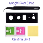 Google Pixel 6 Pro Back Camera Lens Glass Repair Kit + Tweezers and Clean Wipes
