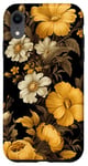 Coque pour iPhone XR Motif floral jaune foncé