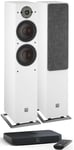 Dali OBERON 7 C + SOUND HUB COMPACT - Paire d'enceintes colonne sans fil Bluetooth