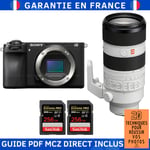 Sony Alpha 6700 ( A6700 ) + FE 70-200mm f/2.8 GM OSS II + 2 SanDisk 256GB Extreme PRO UHS-II SDXC 300 MB/s + Guide PDF MCZ DIRECT '20 TECHNIQUES POUR RÉUSSIR VOS PHOTOS