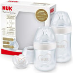 NUK Nature Sense Baby Bottles Starter Set | 0-18 Months | 2 x Anti-Colic Baby B