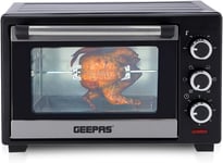 Geepas 19L Mini Oven and Grill – 1280W Countertop Electric Cooker with & 60 Mins