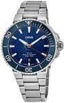 Oris 01 733 7766 4185-Set Aquis Blå/Stål Ø41.5 mm