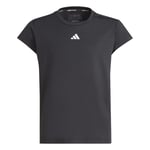 adidas G T1 3S Tee Stl. 140 unisex Svart - Perfekt t-shirt för löpning och träning, komfortabel passform och stilren design