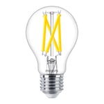 Philips MASTER Value LEDbulb E27 Päron Klar 7.2W 1055lm - 922-927 Dim till Warm | Bästa färgåtergivning - Dimbar - Ersättare 75W