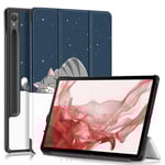Samsung Galaxy Tab S9 Fodral Tri-fold Katt