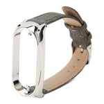 Watch Band Cloth Smartwatch Strap For Mi Band 7(Grey Cloth Silver Case ) BST