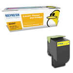 Refresh Cartridges Yellow 802SY Toner Compatible With Lexmark Printers