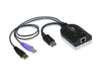 ATEN KA7169 DisplayPort USB Virtual Media KVM Adapter Cable with Smart Card Reader (CPU Module) - Förlängare för tangentbord/video/mus/USB