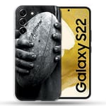 Coque pour Samsung Galaxy S22 Sport Rugby Ballon Vintage