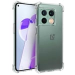 OnePlus 10 Pro Stöttåligt Skal med Förstärkta Hörn Transparent
