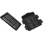 Wera Joker Combination Ratchet Spanner set Metric, 11pc, 05020013001 & 73675 Kraftform Micro Precision Screwdriver Set, 12 Pieces