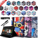 Folio Leather Stand Case Cover For Amazon Kindle Fire 7" 8" 8.9" 10" Tablets
