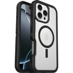 Otterbox iPhone 16 Pro Max Defender XT Riktigt stöttåligt MagSafe-skal, genomskinlig/svart