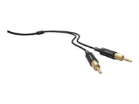 NorStone ARRAN - Câble de haut-parleur - prise banane mâle pour prise banane mâle - 3 m - blindé - noir