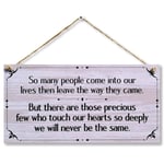 CARISPIBET So many people come into our lives home signs house decorative plaques homage to friends and family decorative gift signs 6" x 12"