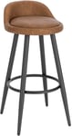 Rootz Barpall - Bänkpall - Justerbar Barstol - Stabil och hållbar - Bekväma sittplatser - Mångsidig design - 37,5 cm x 34 cm x 78,5 cm