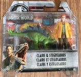 Jurassic World Fallen Kingdom Claire & Stegosaurus Mattel FMM06~Brand NEW ~