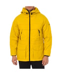 Napapijri Mens Padded jacket with hood NP0A4FNV men - Yellow - Size Small