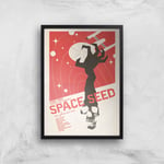 Space Seed Giclee - A4 - Black Frame