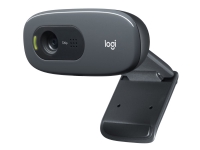 Logitech C270 HD Webcam - Webbkamera - färg - 1280 x 720 - 720p - ljud - kabelanslutning - USB 2.0 - universitet