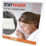 Lloytron Stay Warm Luxury Electric Double Size Underblanket, Washable - White