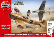 Airfix 1:48 Scale model kit Spitfire Mk.Ia Messerschmitt Bf109E-4 AIR 50160
