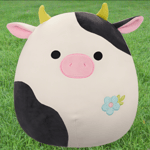 Squishmallows 40cm Connor the Easter Cow with Flower Embroidery Soft Toy