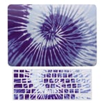 Laptop Case for MacBook Air 13 Inch & New Pro 13 Touch, Silicon Hard Shell Cover, Keyboard Cover Screen Protector Purplish Blue Tie Dye