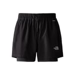 THE NORTH FACE Women's 2 in 1 Shorts, TNF Black, XL