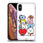 Head Case Designs Officially Licensed BT21 Line Friends Group Stacked Basic Characters Soft Gel Case Compatible With Apple iPhone XS Max
