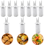 10 Pcs Stainless Steel Corn Cob Holders Silver BBQ Accessories  Home Party