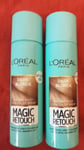 2X L'Oréal Magic Retouch Instant Root Concealer Spray Dark blonde 150ml
