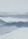 Svanefors Dunes väggbonad Blå 98 x 129 cm