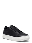 Slhdavid Chunky Leather Sneaker Noos O Låga Sneakers Black Selected Homme